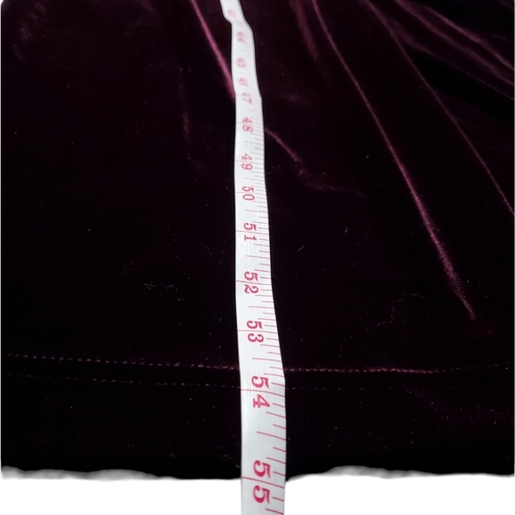 Plum Mesh illusion Cut Out Velvet Formal Evening Gown Dress Size 7-8 - Picture 5 of 10